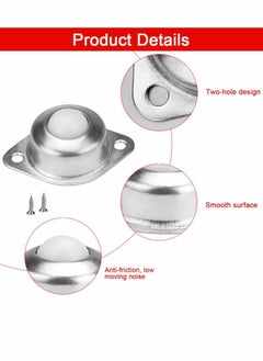 SYOSI 8Pack Roller Ball Transfer Bearings Wheel Universal Castor Balls with Nylon Used for Stand Equipment and Transmission System 44lbs Load Capacity  - Image 4