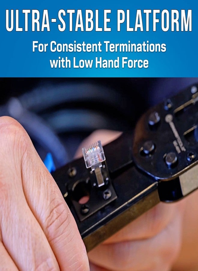 جونارد تولز مكبس UC-4511 RJ45 وRJ11/12 المعياري من Jonard Tools مع فتحات تثبيت طرفية - Image 5