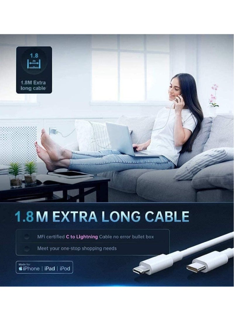 ELTRAZONE - [Apple MFi Certified] USB-C to Lightning Cable 20W, Stuffcool 2 Pack 6.6FT Power Delivery Fast Charging Data Sync Type C PD Quick Charger Compatible with iPhone 12/12 Pro/11/XS/XR/X 8/iPad - Image 1