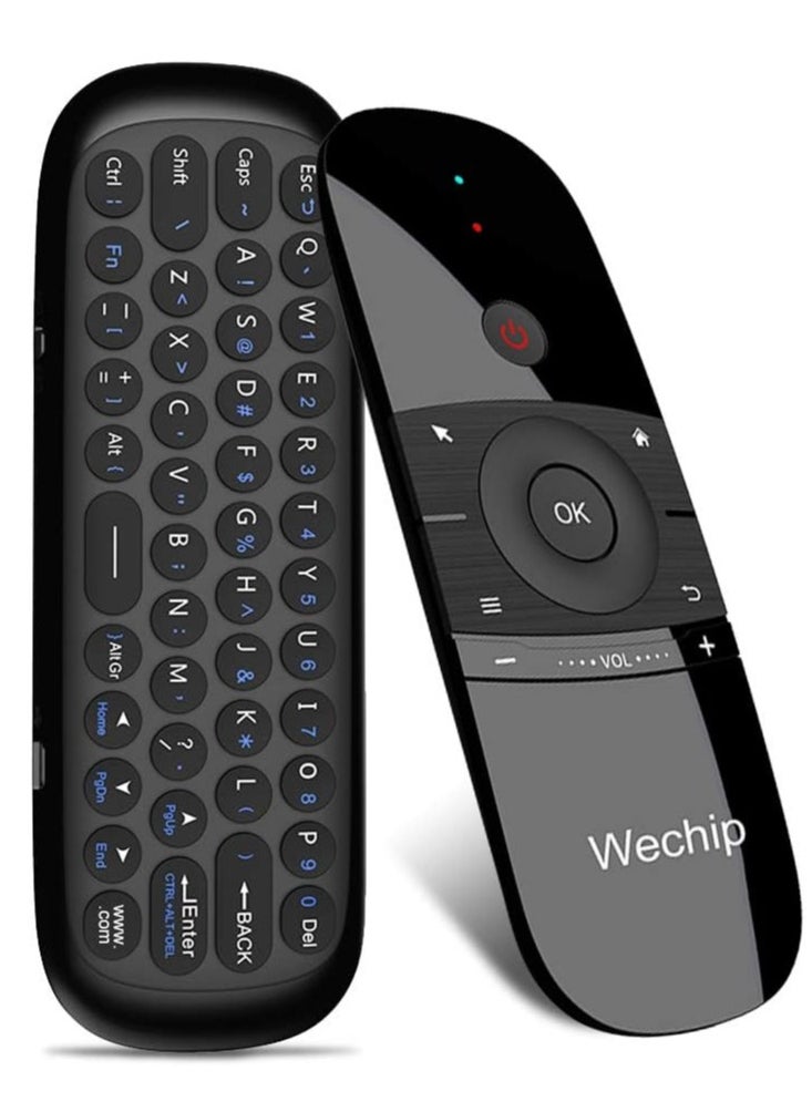 Wechip - W1 Wireless 2.4G Air Mouse & Keyboard Remote Control Infrared Remote Learning 6-axis Motion Sense w/USB Receiver for Smart TV android TV BOX Laptop PC - Image 1