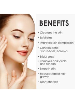 Nuerma Science Ubtan Face & Body Scrub For Hyperpigmentation, Dark Spots & Radiant Complexion | Made With Saffron, Kumkumadi, Rose Petal, Turmeric & Orange Peel |100% Ayurvedic | Natural Formulation- 100 Gm  - Image 3