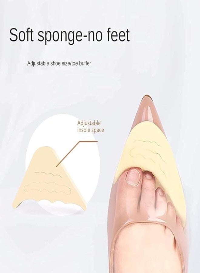 Trendegic Heel Grips Liner Cushion Inserts for Loose Shoes | Heel Pads, Shoe Bite Protector | Anti-Slip Foot Care Pads, Height Increase Insoles | Triangle, Pentagon for Sneakers, Boots (Men & Women) (Triangle - Beige) - Image 4