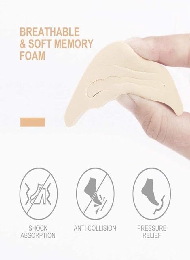 Trendegic Heel Grips Liner Cushion Inserts for Loose Shoes | Heel Pads, Shoe Bite Protector | Anti-Slip Foot Care Pads, Height Increase Insoles | Triangle, Pentagon for Sneakers, Boots (Men & Women) (Triangle - Beige) - Image 2