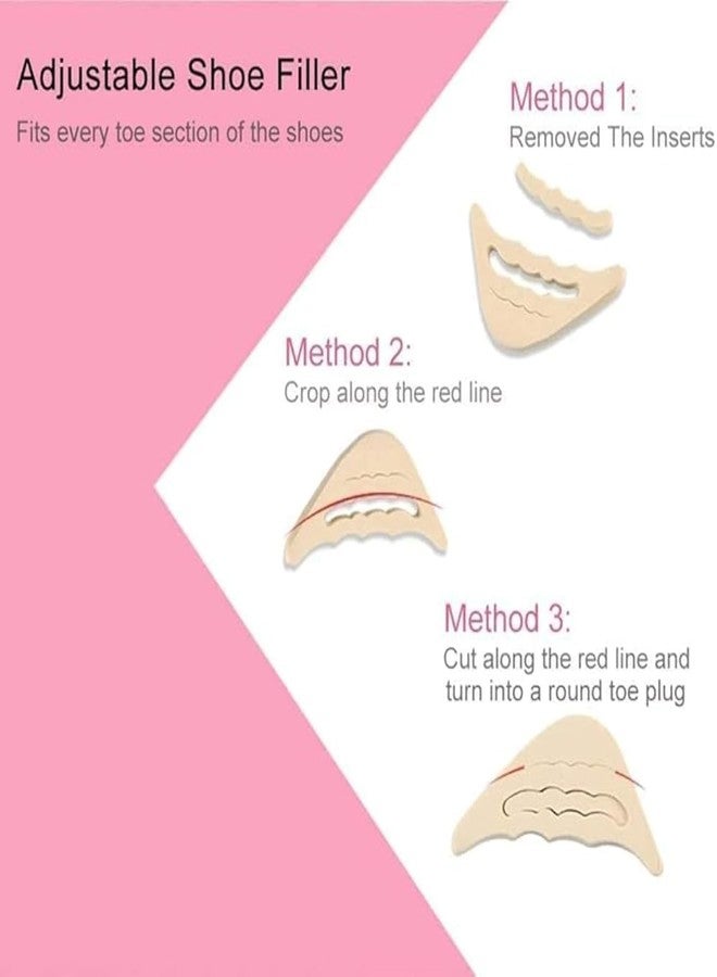 Trendegic Heel Grips Liner Cushion Inserts for Loose Shoes | Heel Pads, Shoe Bite Protector | Anti-Slip Foot Care Pads, Height Increase Insoles | Triangle, Pentagon for Sneakers, Boots (Men & Women) (Triangle - Beige) - Image 3
