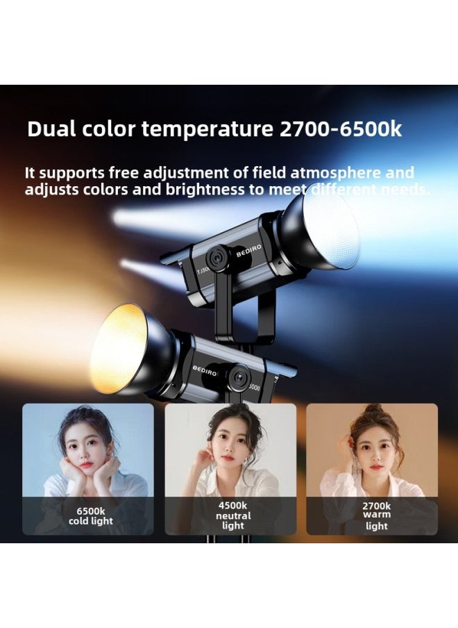 Generic 300W Live Light Supplementing Anchor With Goods Photography Light Soft Light Photography Deep Throwing Light Beauty Light Suit Wholesale-Light Source Color:300w Lamp + 2.8m Light Stand  - Image 3