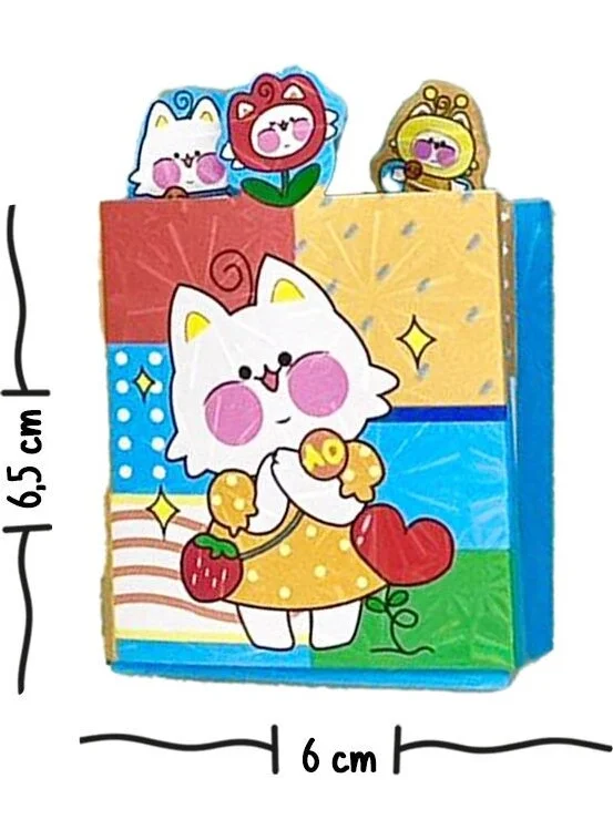 Kağıt Gemi Dükkan Blue Cap Cats Post-it