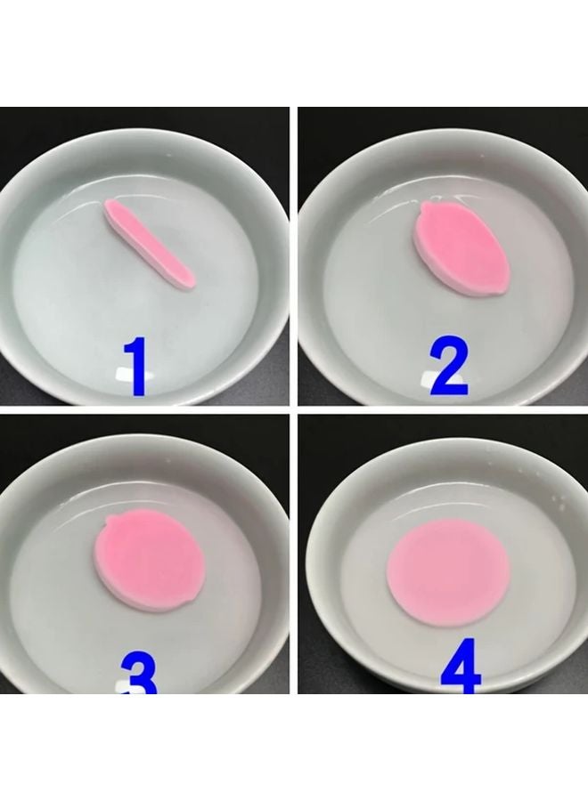 12 قطعة من الإسفنج الوجهي الأزرق المضغوط لإزالة المكياج ناعم ومتين - Image 2