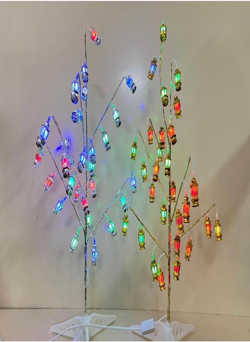 co arma Luminous tree with Ramadan lanterns in moving LED colors 