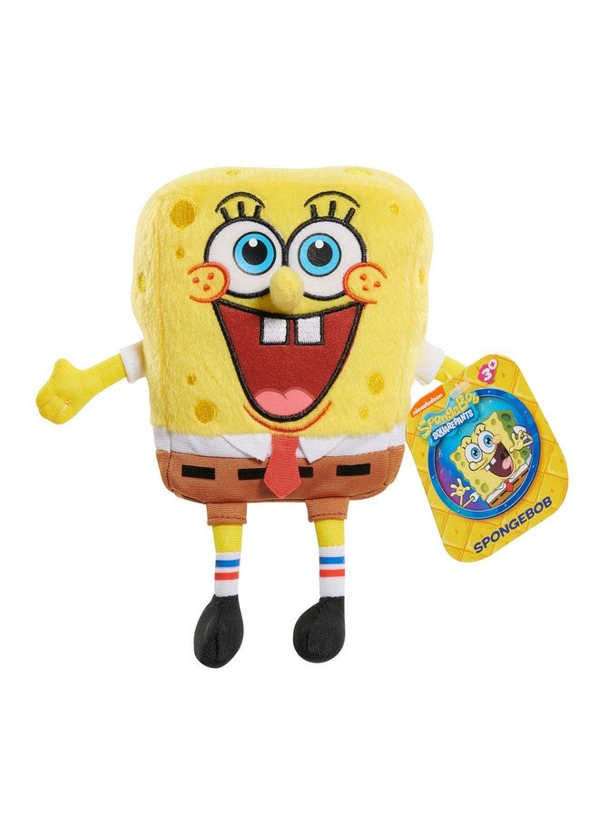 Spongebob Squarepants دميّة سبونج بوب سكوير بانتس بحجم 7 إنش، حجم قابل للجمع ممتع، حيوان محشو، ألعاب للأطفال من عمر 3 سنوات فما فوق بواسطة جاست بلاي - Image 1