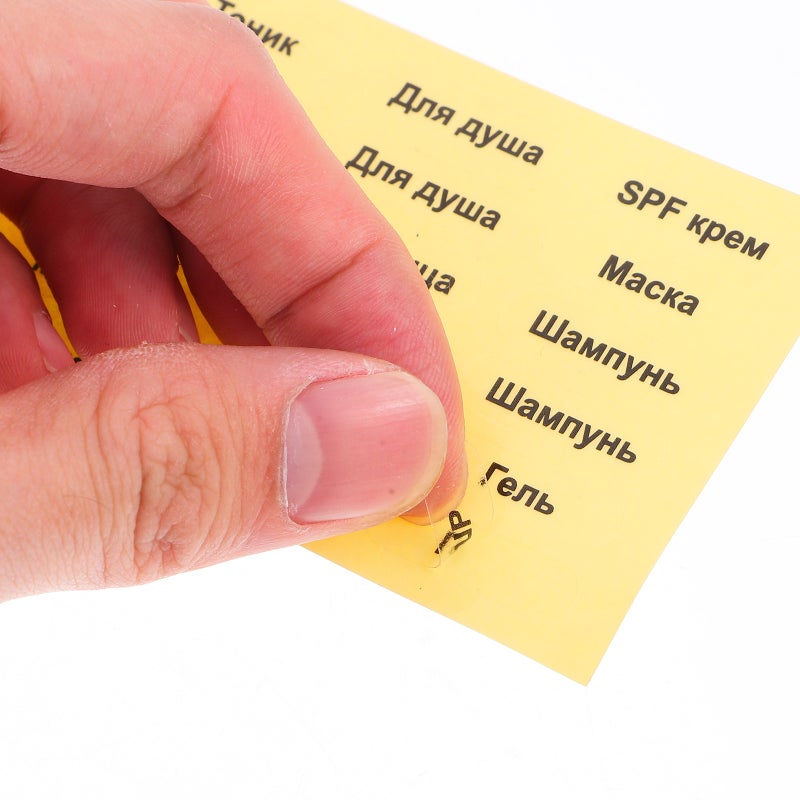Bathroom Stickers for Shampoo Containers, Waterproof Labels for Easy Item Identification - Image 3