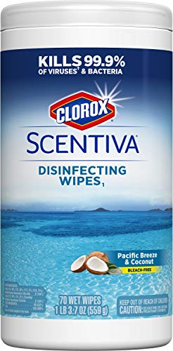 CloroxPro Clorox Scentiva Wipes, Bleach Free Cleaning Wipes - Pacific Breeze & Coconut, 70 Count (31767) - Image 1