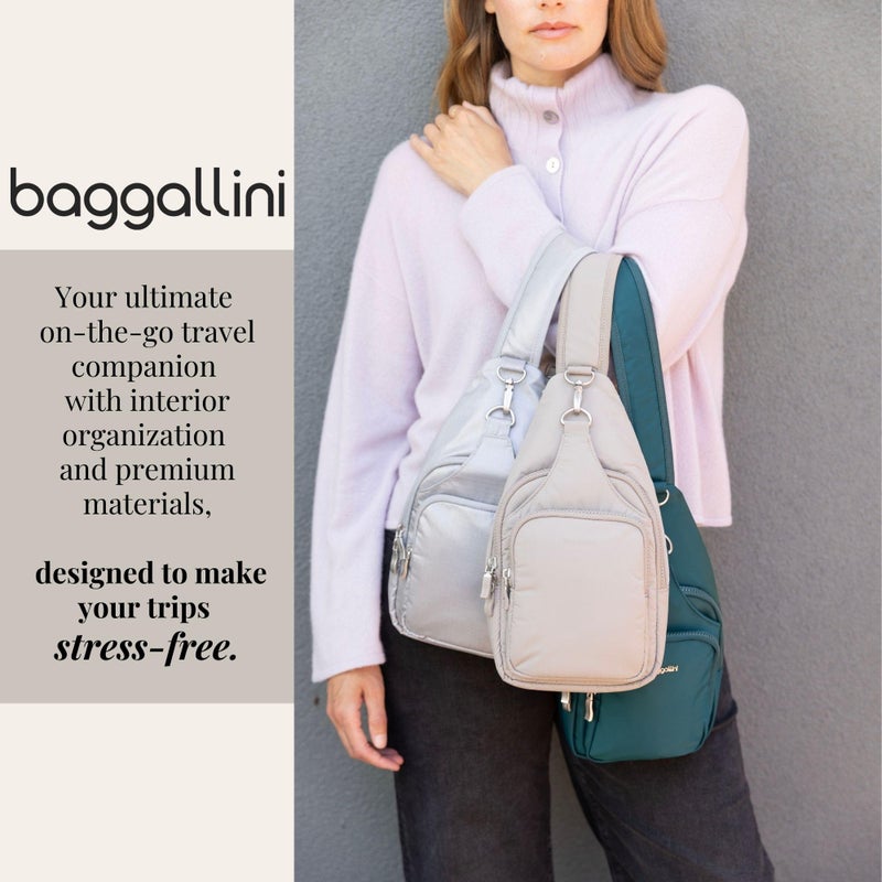 Baggallini Central Park Sling - Small 12x7 Sling Crossbody Bag for Women with Convertible Adjustable Shoulder Strap - Image 2
