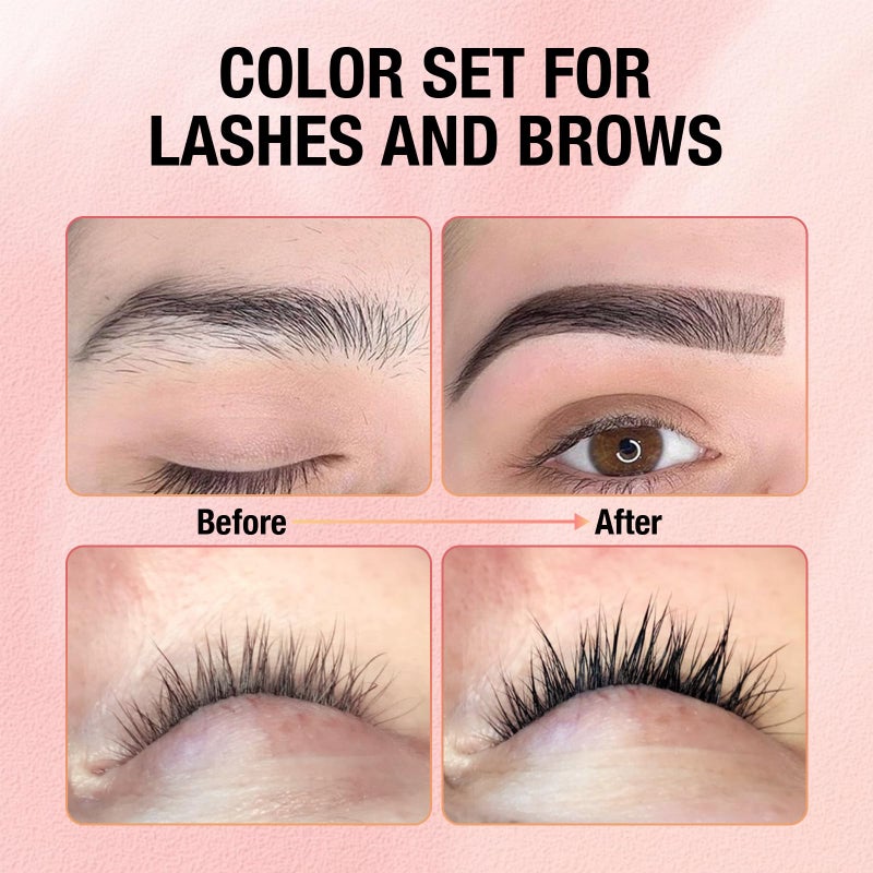 GOLLEE Lash Color Kit Black Color Set for Lashes and Brows Eyelash Color Set with Natural Effects Long Lasting Lasts 8 Weeks Easy to Use for Salon & Home Use - Image 3
