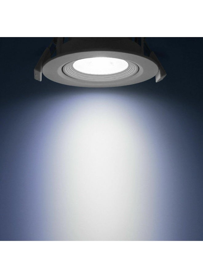 LED غائرة بقوة 7 واط، إضاءة بيضاء باردة 6500 كلفن، رفيعة للغاية، 220-240 فولت 4 قطع - Image 1
