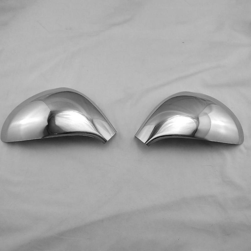 Car Rearview Mirror Covers: 2 Pcs Silver High-Quality ABS Material - Corrosion Resistance Color Fade Prevention Stylish Design for 2006-2014 Peugeot 207 308 - Image 2