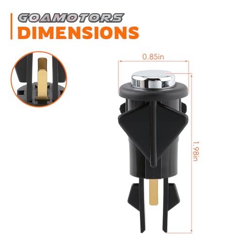GoaMotors Fuel Door Release Switch Fit for Lincoln Town Car LS Continental for Ford Crown Victoria Grand Marquis 92-06, Replace F3LY19E616A, F3LY9B242A, 901-350 - Image 3