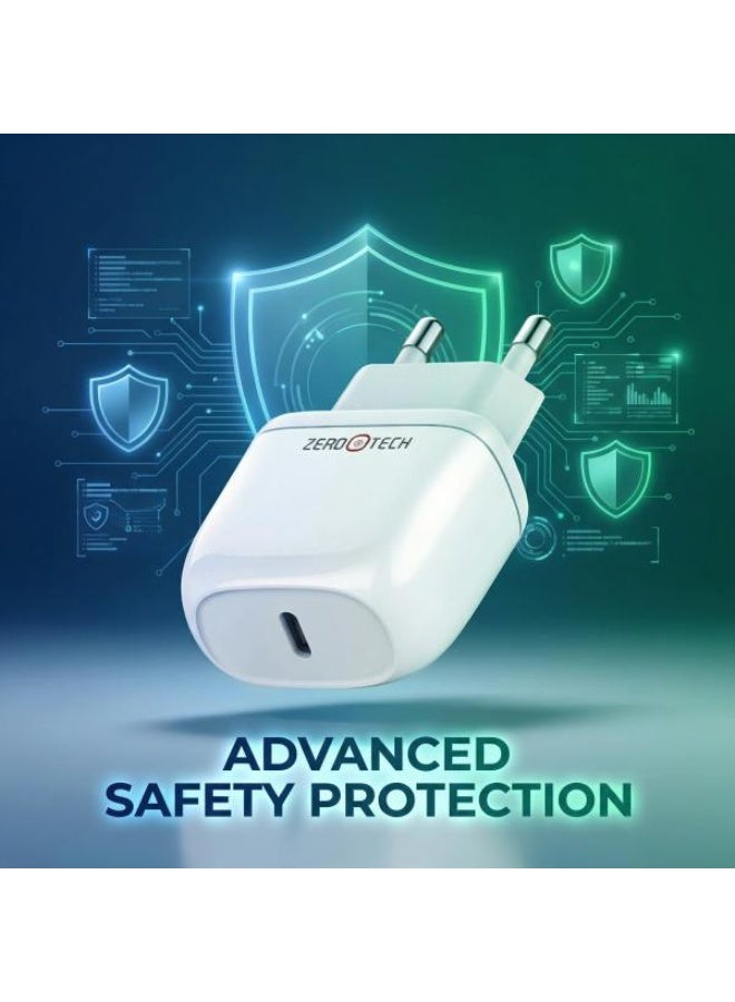 ZEROTECH ZPCCH-20  Wall Charger Type-C 20 W Fast Charging - Image 3