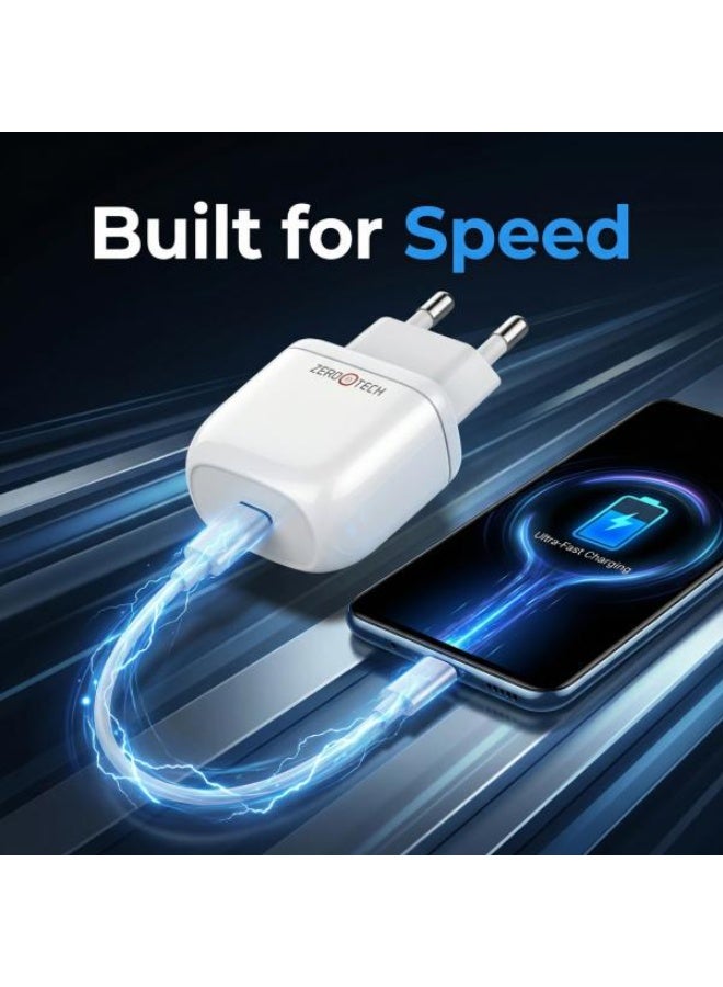 ZEROTECH ZPCCH-20  Wall Charger Type-C 20 W Fast Charging - Image 2