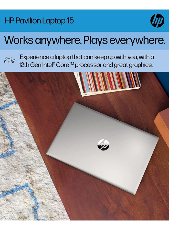 HP لاب توب بافيليون (نسخة مطورة) بشاشة 15.6 بوصة، مع معالج كور i5-1335U/32 جيجابايت رام/1 تيرابايت PCIe SSD/رسومات إنتل إيريس XE/ويندوز 11 + مع حقيبة وفأرة - Image 5