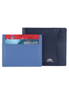 LAVERI LEATHER Laveri Genuine Leather Designer Wallet With RFID Protection Blue And Navy Blue  - Image 3