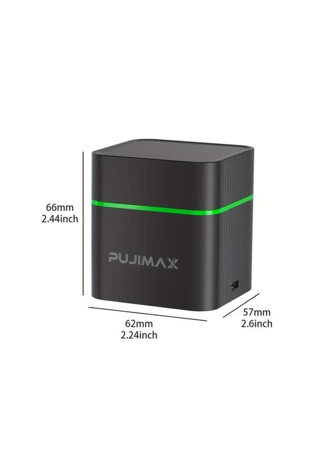 Pujimax 12 Slot AAA Rechargeable Lithium Battery Charging Case with 12 High Capacity Batteries Black - Image 2