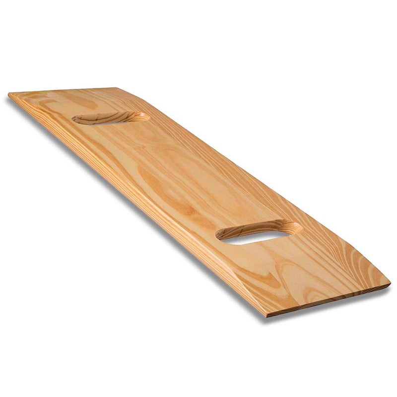 DMI Transfer Board and Slide Board made of HeavyDuty Wood for PatientSenior and Handicap Move Assist and Slide TransfersFSA and HSA EligibleHolds up to 735 Pounds2 Cut Out Handle32 x 10 x 1