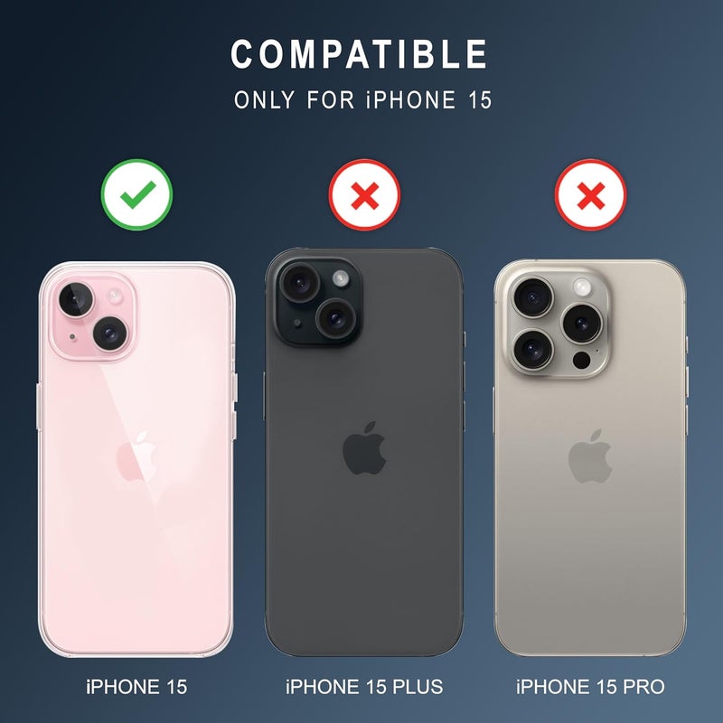 Cedo iPhone 15 (6.1 Inch) Clear Case | Soft Flexible Slim-Fit | Full Body 360 Protection Shock Proof TPU Back Cover (Transparent) - Image 2