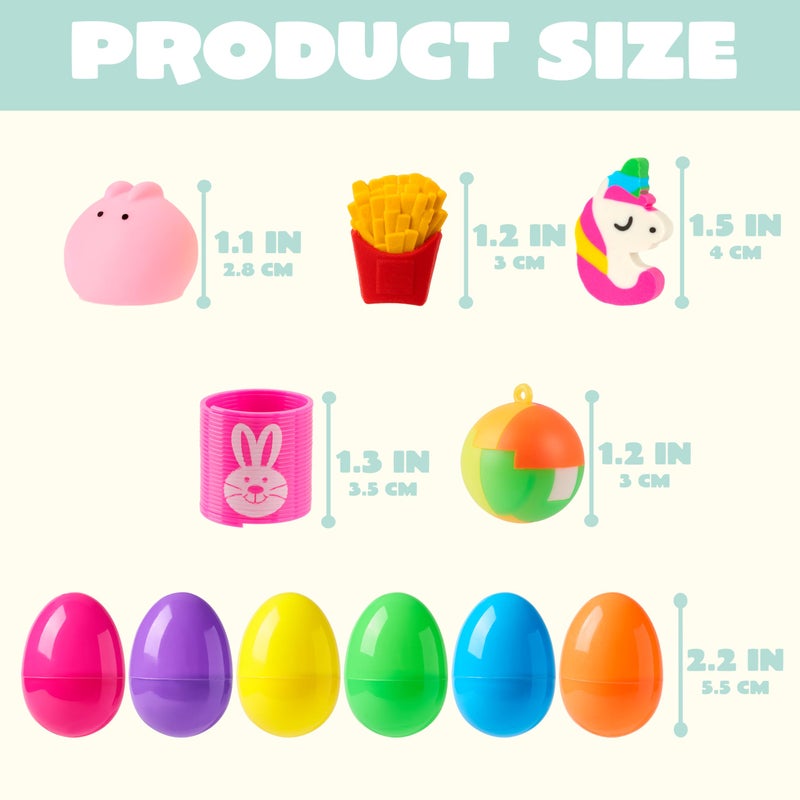 JOYIN 200 PCS Prefilled Easter Eggs with Assorted Toys for Easter Egg Hunt, Basket Stuffers Fillers, Party Favors, Classroom Prize Supplies - Image 4