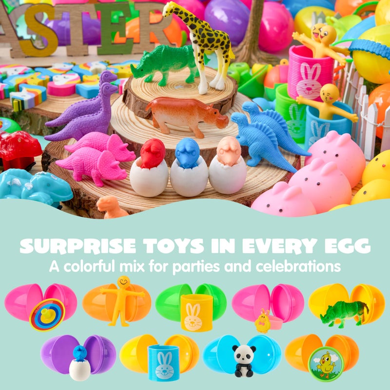 JOYIN 200 PCS Prefilled Easter Eggs with Assorted Toys for Easter Egg Hunt, Basket Stuffers Fillers, Party Favors, Classroom Prize Supplies - Image 5