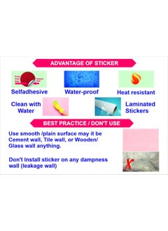 Generic APM Cartoon Sticker Fully Waterproof Vinyl Sticker self Adhesive for Living Room, Bedroom, Office, Kids Room 12X18 inches (M18)  - Image 2