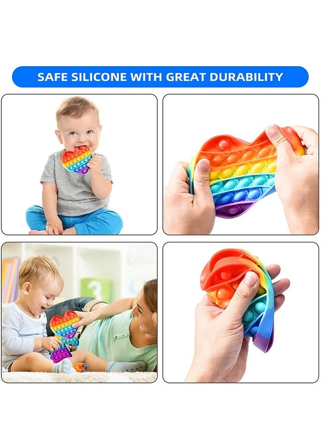 فنبلاست مجموعة FunBlast Pop it (عبوة من لعبتين Popit)، ألعاب أطفال، ألعاب فيدجيت، لعبة Pop it، لعبة Push Pop Bubble Fidget الحسية، لعبة تخفيف التوتر Fidget الحسية، هدايا مبتكرة للبنات والأولاد والأطفال (9) - Image 5