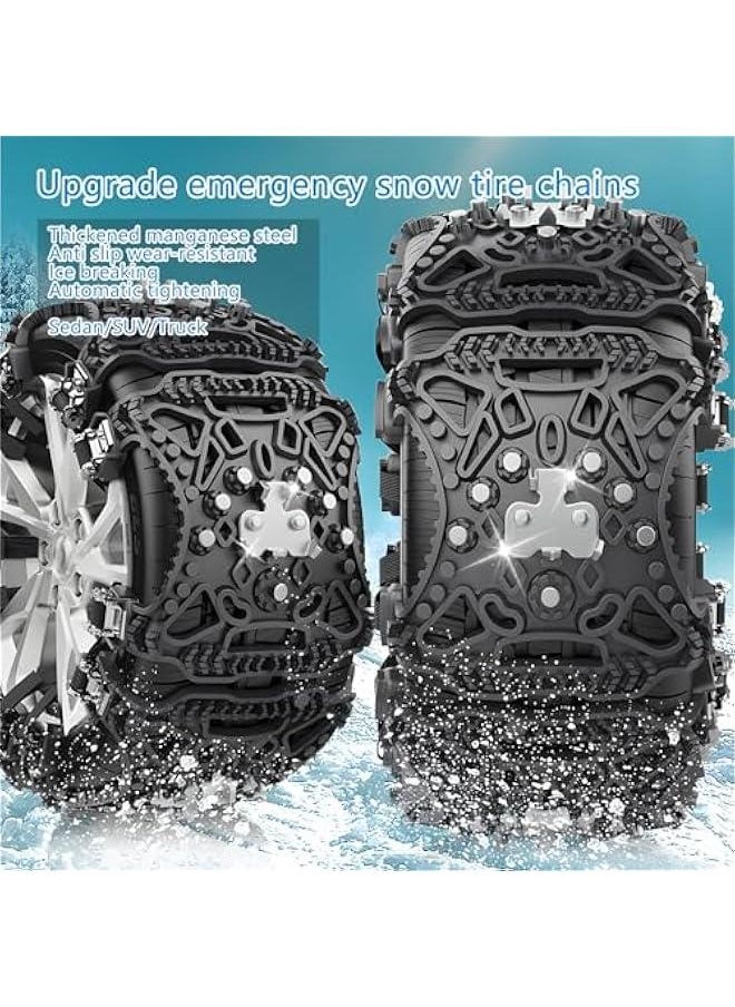Generic TPU Snow Chains 6 Pack,Upgraded Tire Chains for Cars/Trucks/SUV/ATV,Emergency Anti Slip Tire Traction Chains for Tire Width 165-275mm…  - Image 3