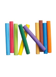 ROCO 10-Piece Dustless Coloured Chalk Multicolour 