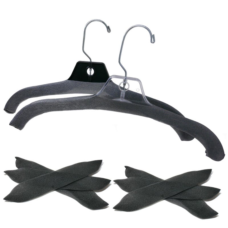 Foam Pad Hanger Covers Charcoal Grey Foamies100 Pack