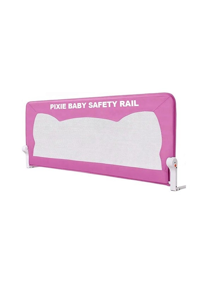 Pixie - Baby Safety Bed Rail, (180x35x42) 1 Unit - Pink - Image 2