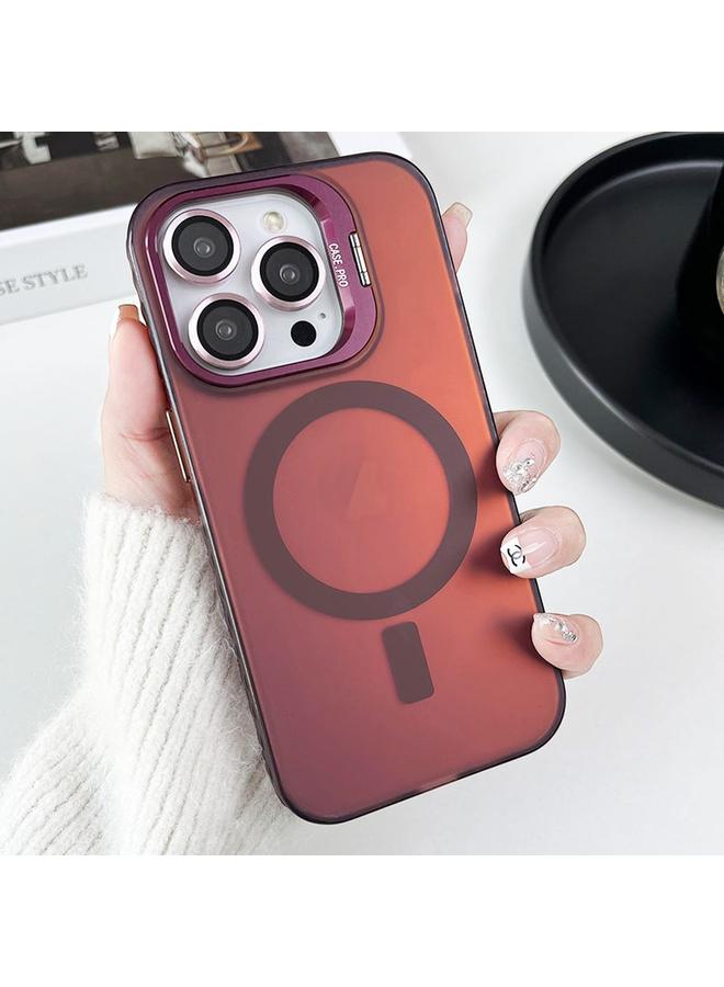 اس-توب جراب لهاتف iPhone 15 Pro Max مع حامل عدسة MagSafe PC Hybrid TPU - Image 1