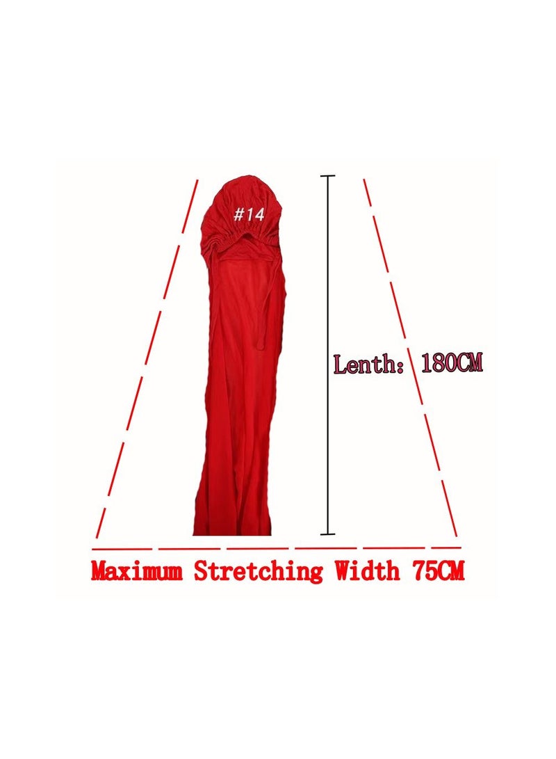 1-Piece Women Soft Chiffon Scarves,Solid Color Hijab Muslim Head Scarf,Long Wrap Plain Shawl Decorations Islamic Headscarf,Colour Red - Image 4