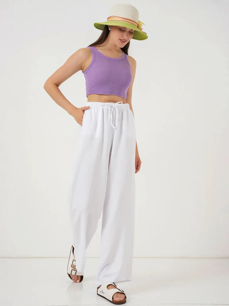 BIG DART BDART Wide Leg Relaxed Pants with Drawstring