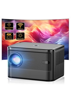 Smart Projector with Auto Focus, Built-in Android System, Keystone Correction Technology, FHD 1080P Resolution, Wi-Fi 6, Bluetooth Support, 150ANSI Home Cinema, Suitable for Android, iOS, Laptop, Tablet