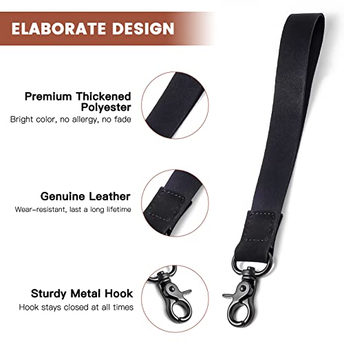 XCHIN Hand Wrist Lanyard Key Chain Holder, Wristlet Strap for Key for Women & Men, Short Keychain Lanyard for Car Key - Image 3