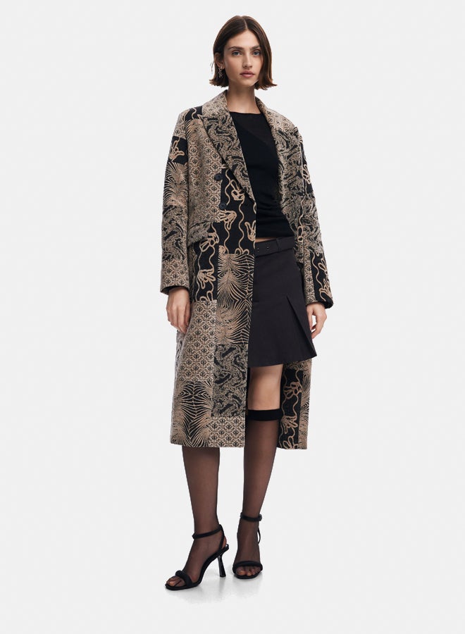 DESIGUAL Long patch coat  - Image 1
