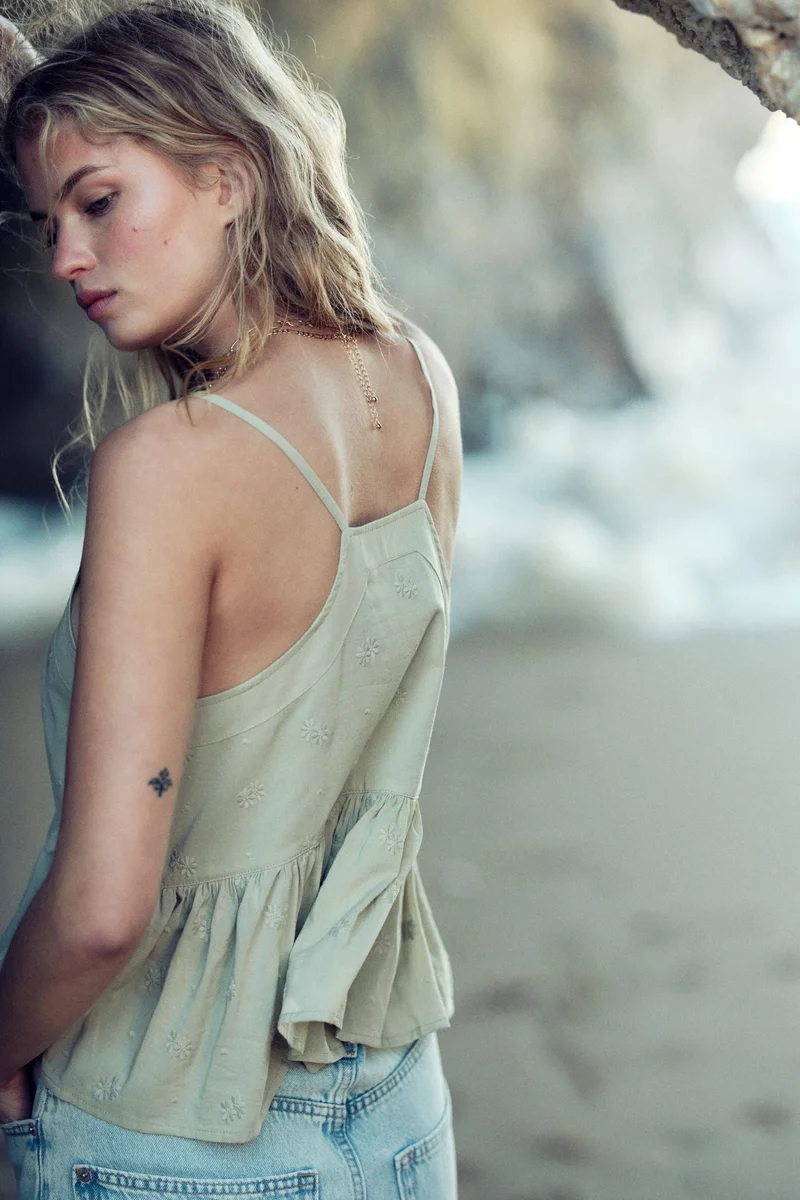 H&M Peplum strappy top