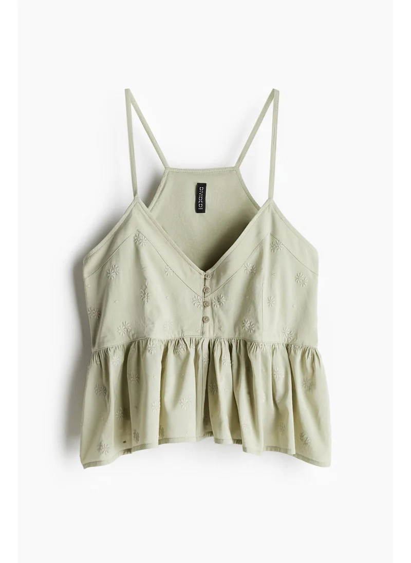 اتش اند ام Peplum strappy top