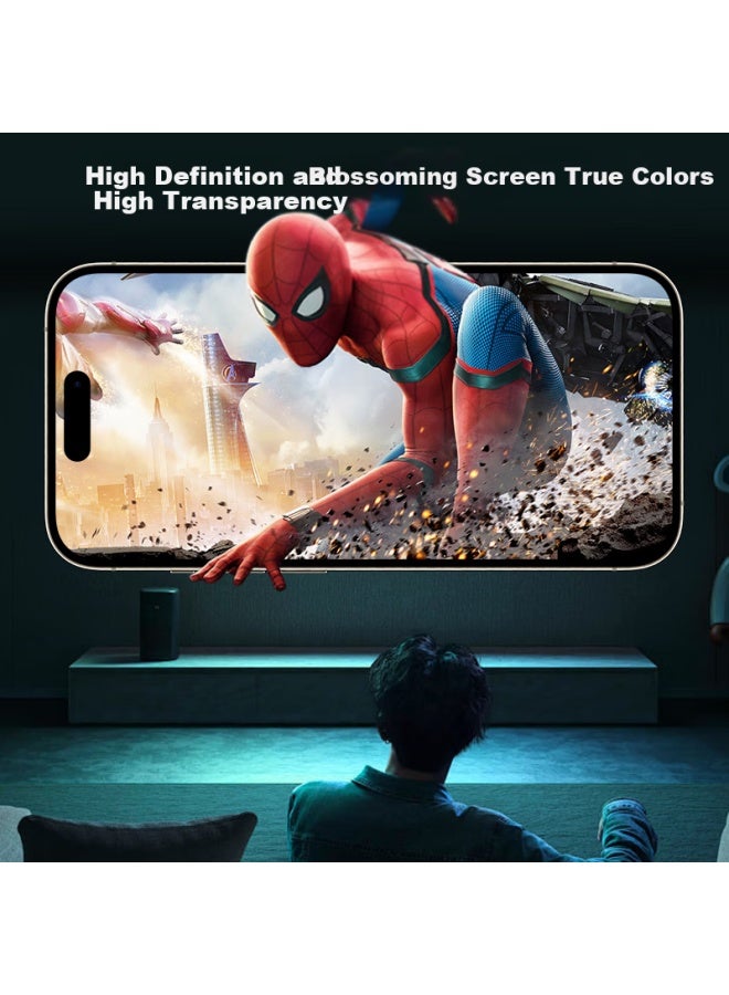Bosqing Bausch & Lomb Tempered Glass Screen Protector For Apple 16 Plus, Iphone 15 Plus Phone Film, Anti-blue Light Eye Protection Film, Dust-free Installation, Anti-fingerprint Full Coverage Film - Image 4