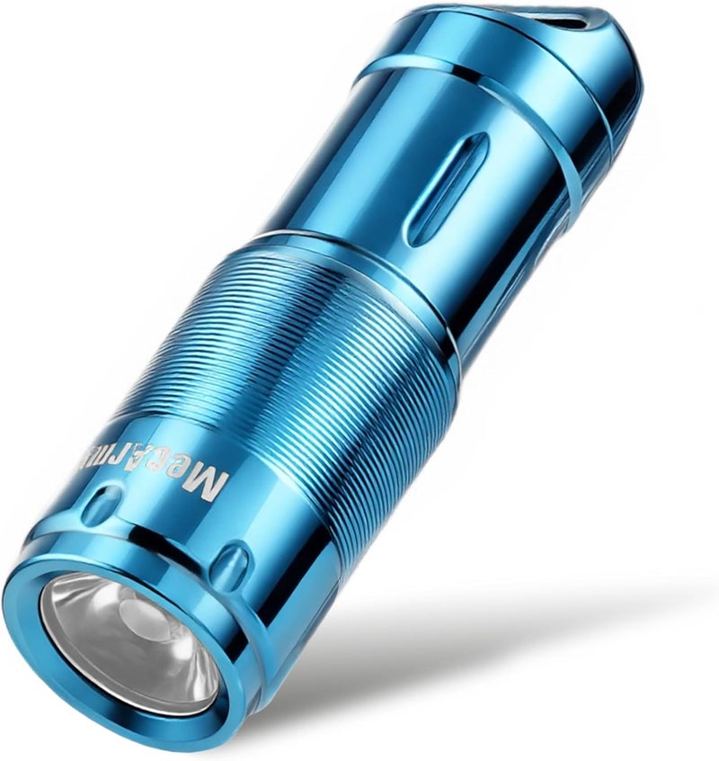 MecArmy X2S Mini EDC Rechargeable Keychain Flashlight - 130 Lumens Waterproof Blue - Image 1