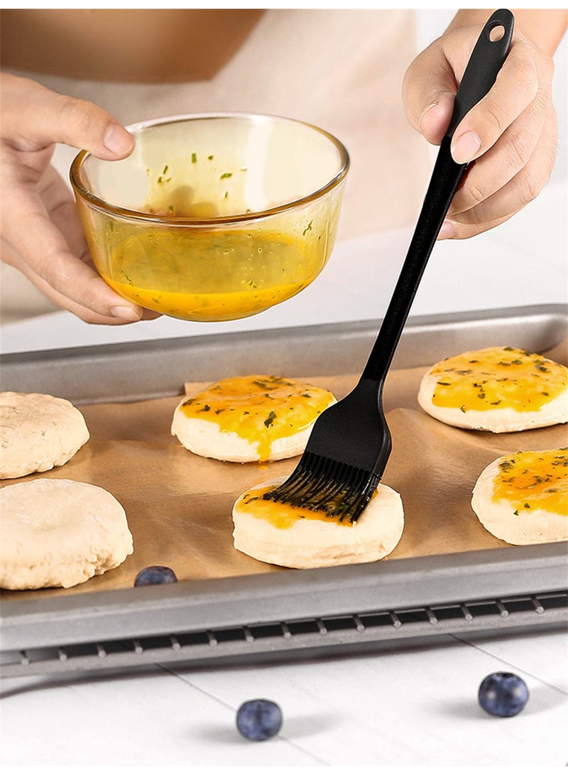 مجموعة من 6 ملاعق، ملاعق سيليكون مقاومة للحرارة ومقاومة للالتصاق للاستخدام في المطبخ للطهي والخبز والخلط - Image 2