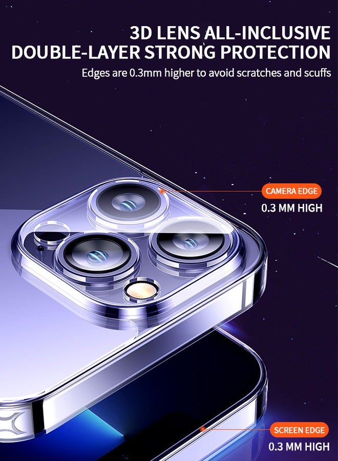 GROIC IPhone 14 Case 6.1 Inch,[Not Yellowing] [Drop Protection],Slim Thin Clear Cover,Tempered Glass Shockproof Phone Bumper Cover, Anti-Scratch Clear Back  - Image 5