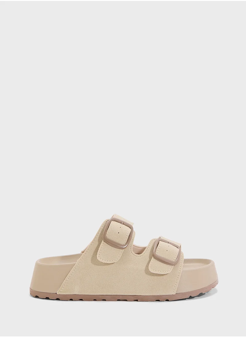 Ginger Casual Double Strap Slide