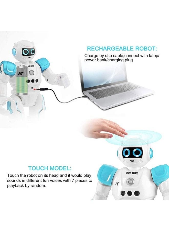 YelaJoy Remote Control Robot Toy, Rechargeable Gesture Control Robot Toy for Kids, Smart Intelligent Robot Educational Toy with Learning Music Programmable Walking Dancing Singing (Blue)  - Image 2