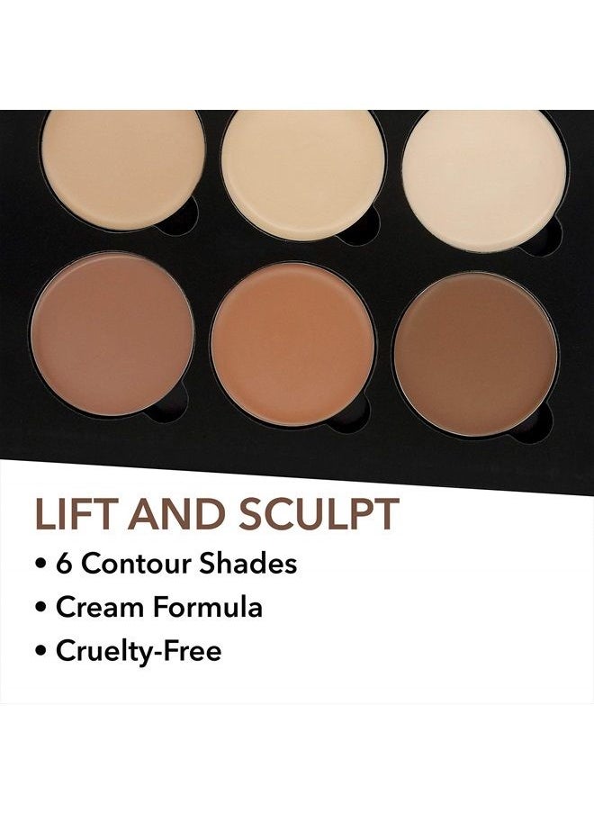 W7 Lift & Sculpt Cream Contour Kit - Concealing, Highlighting & Contouring Makeup Palette - Step-by-Step Instructions Included  - Image 3